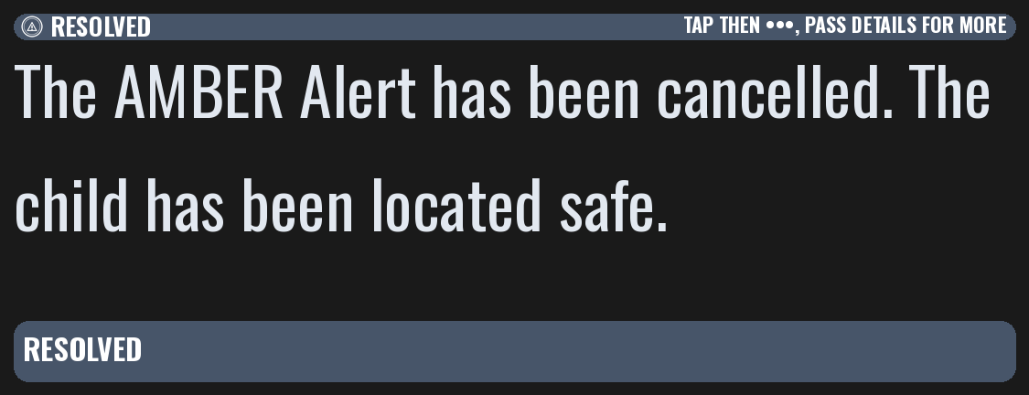 FPDEMO-RED-AMBER-0IMG-0001 after the alert cleared, Apple Wallet